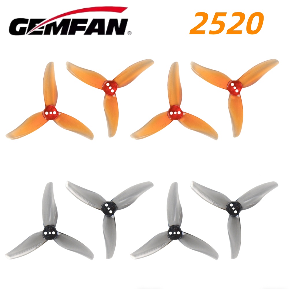 Fpv Racing Motor - 4Pairs Gemfan Hurricane 2520 2.5X2X3 3-Blade