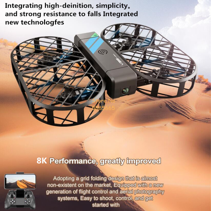 Drone Rc App - 8K HD Camera 360° Protection Optical