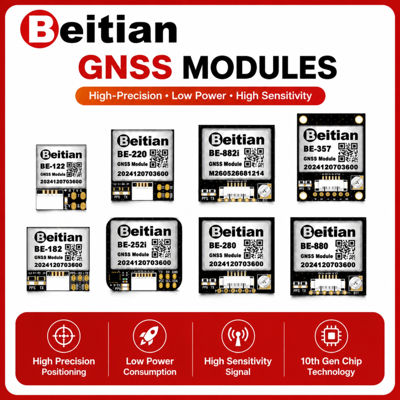 Gps Module Drone - Beitian M10 Triple Mode GNSS Compass
