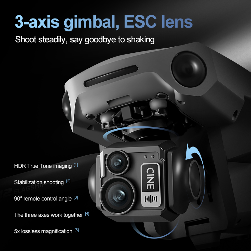 8K 3 Axis Gimbal Brushless 7.2 - đánh giá và giá Drone Rc App