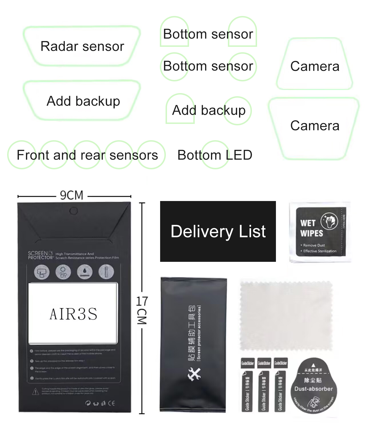 ​Lens Sensor Protective Film f - đánh giá và giá Drone Udi Rc