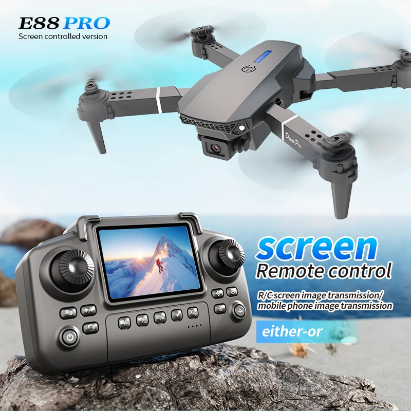 Professional E88 PRO Drone wit - đánh giá và giá Drone Rc App