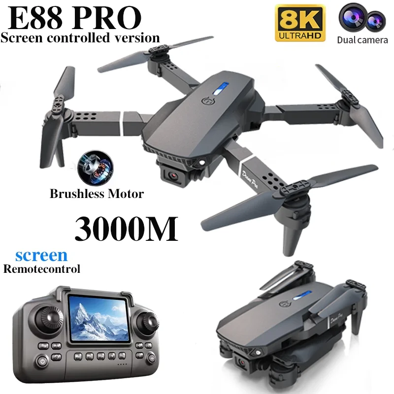 Professional E88 PRO Drone wit - đánh giá và giá Drone Rc App