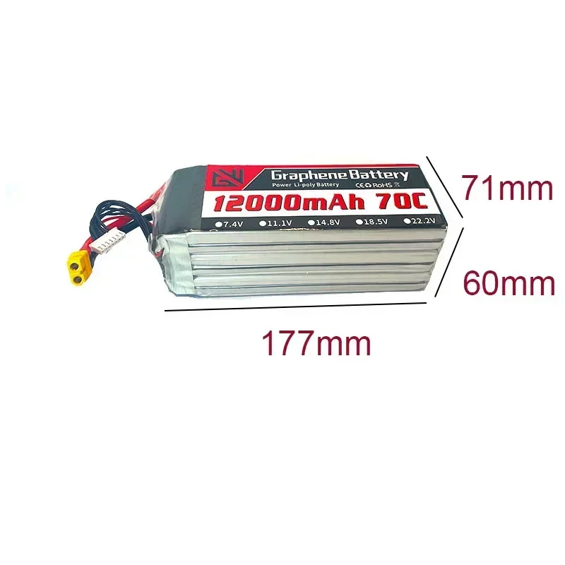 12000mAh 6S 22.2V 70C RC Lipo  - đánh giá và giá Drone Rc Game