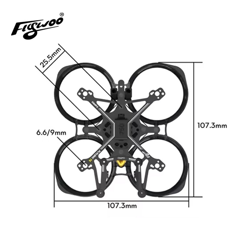Flywoo Flylens 75 Frame Kit 1. - đánh giá và giá Fpv Racing Motor