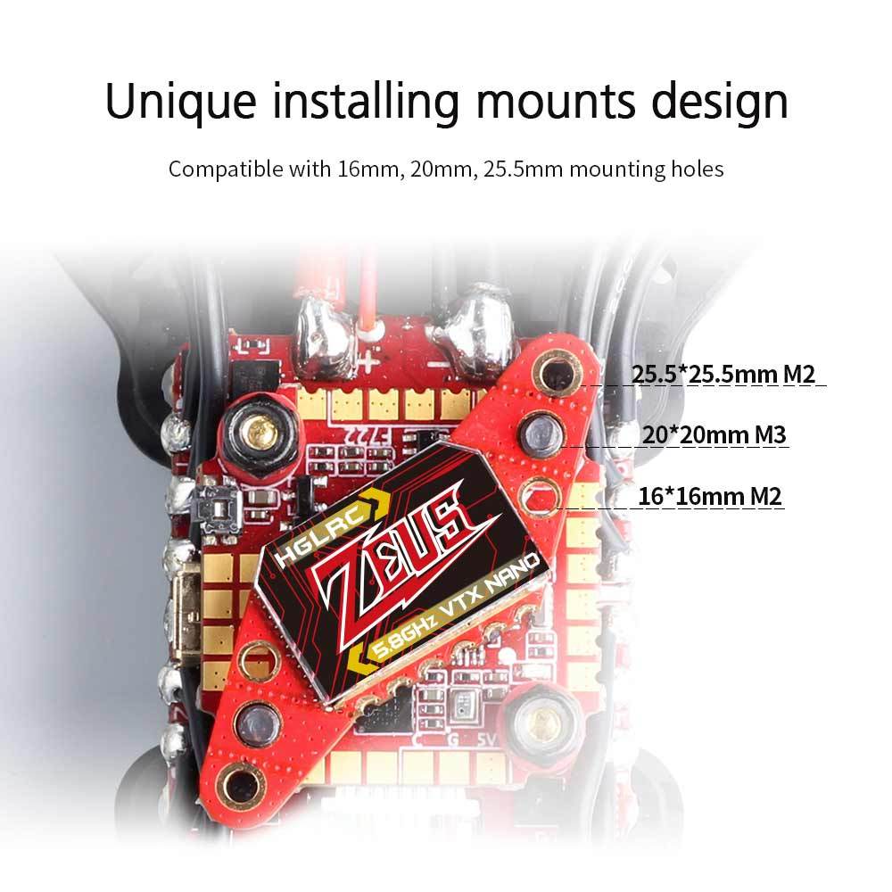 HGLRC Zeus Nano VTX 350mW 5.8G - đánh giá và giá Micro Fpv Quad