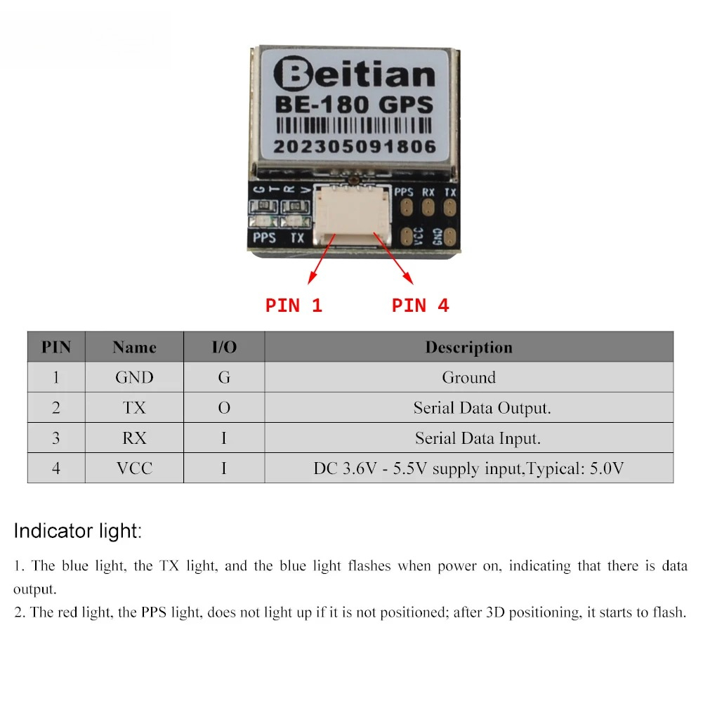 1/2/5PCS Beitian BE-180 GPS Mo - đánh giá và giá Gps Module Drone
