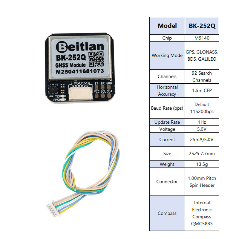 Beitian BK-252Q GPS GNSS Modul - đánh giá và giá Gps Module Drone