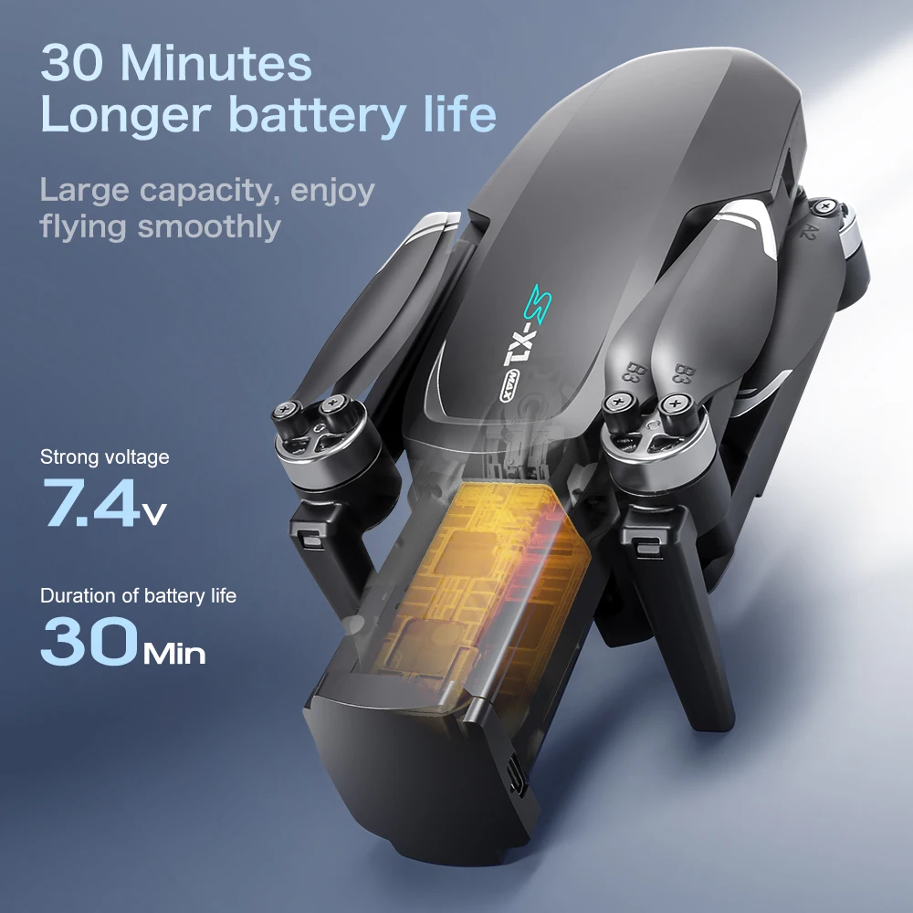 S-X1 MAX GPS Drone Battery 7.4 - đánh giá và giá Lyzrc Drone