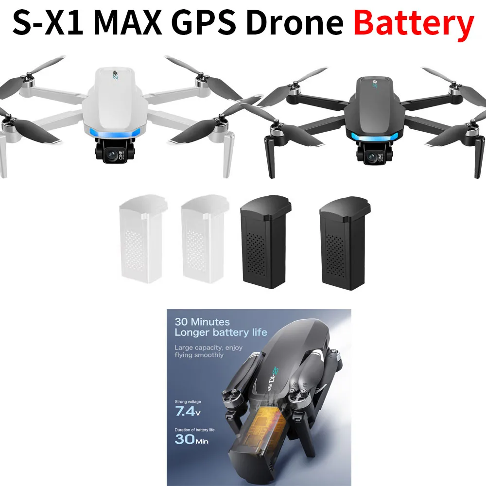 S-X1 MAX GPS Drone Battery 7.4 - đánh giá và giá Lyzrc Drone
