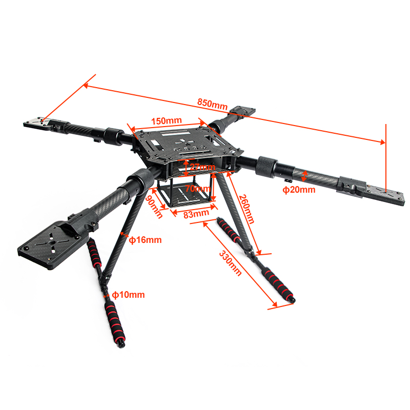 Carbon Fiber Folding Drone Fra - đánh giá và giá Carbon Fiber Drone Arm